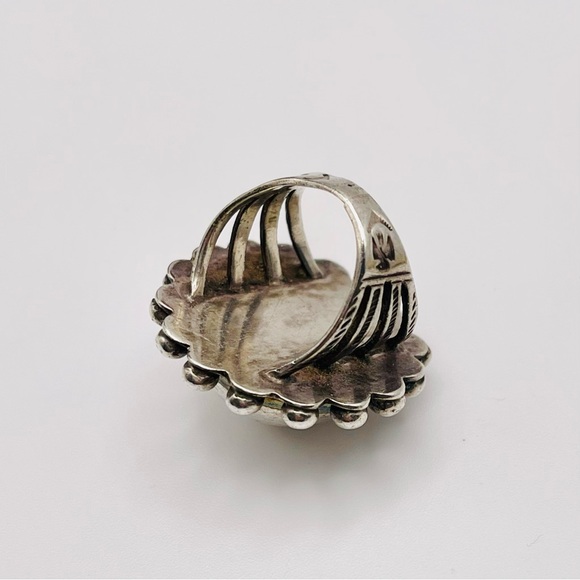 Authentic Vintage Navajo Fred Harvey Era Sterling Silver Dome Ring - Picture 10 of 16